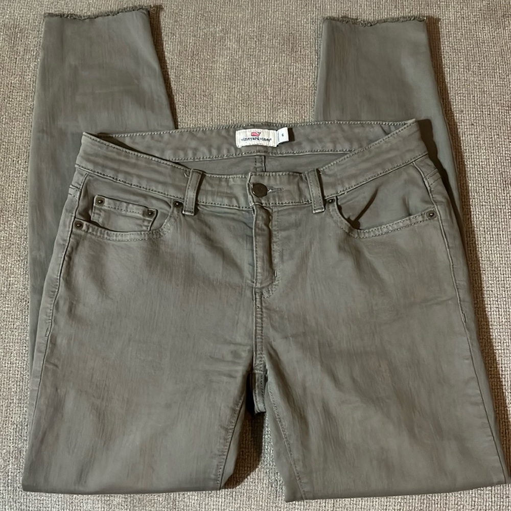 Vineyard Vines Army Green Skinny Jeans